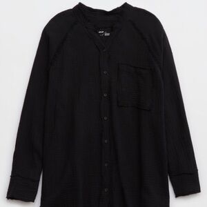 Black Button-Up Shirt